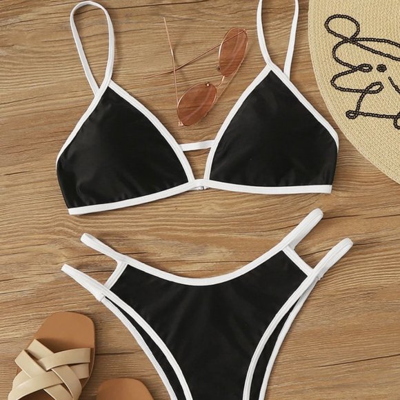 SHEIN Other - NWT Shein Triangle High Cut Bikini Small